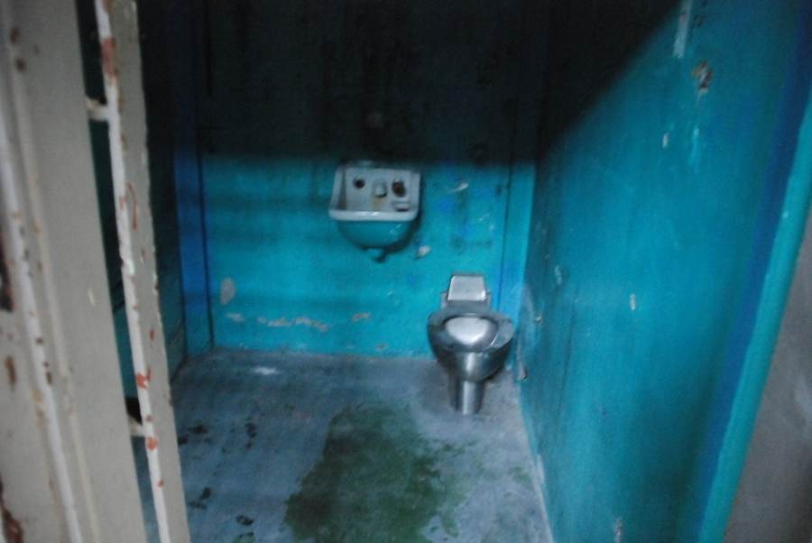 A prison cell interior — Diddy was moved to the Special Housing Unit, the Bureau of Prisons' solitary confinement; file image, not his housing