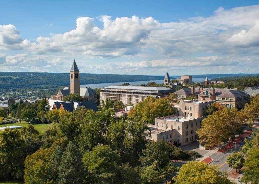 Cornell University campus in Ithaca during the renewed Cornell gang rape investigation