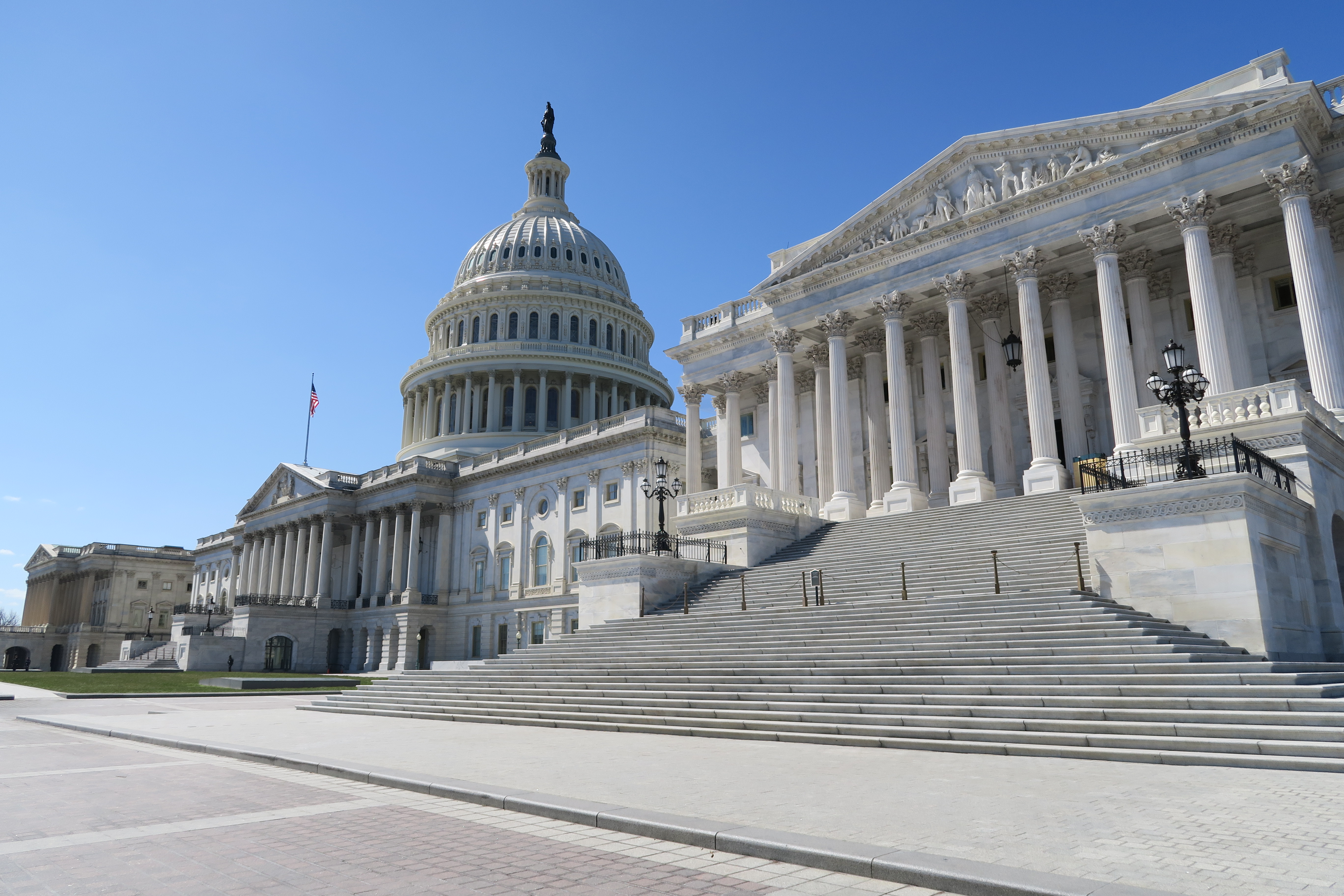 The east front of the United States Capitol in Washington, the House of Representatives whose district maps are at issue
