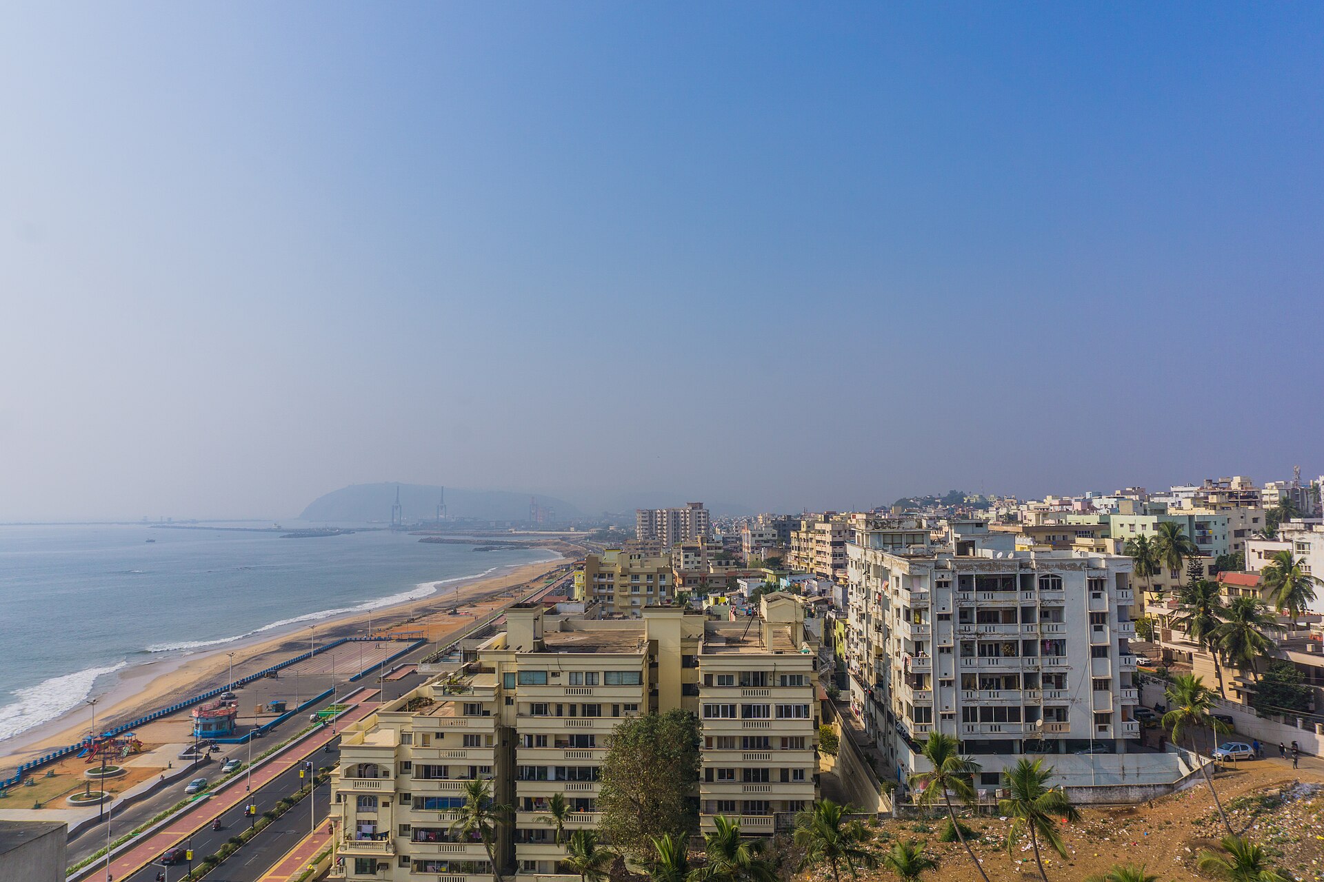 Cyclone Arnab landfall zone — Visakhapatnam coastline and the Bay of Bengal in a file photo