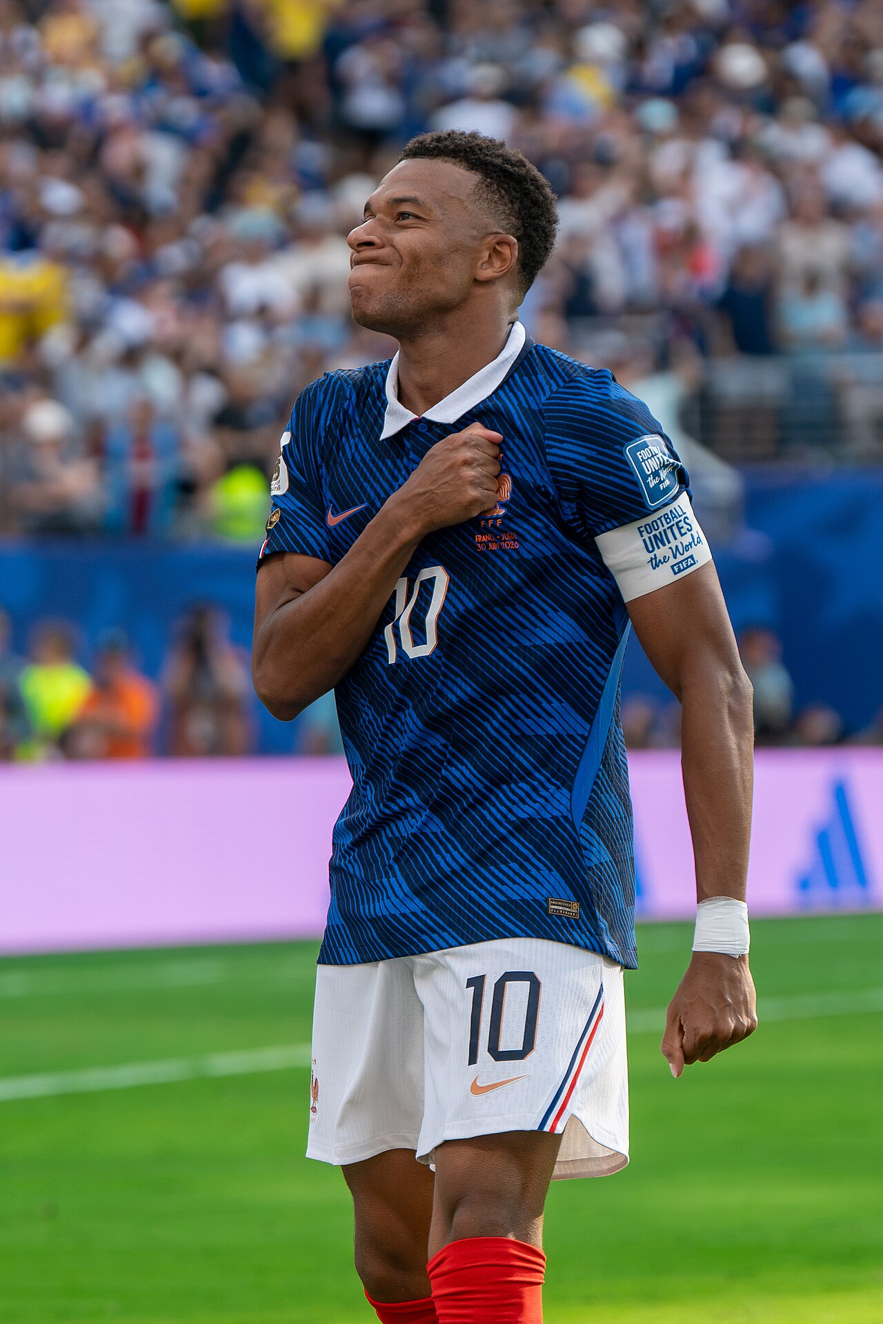 Kylian Mbappe playing for France against Sweden at the 2026 World Cup