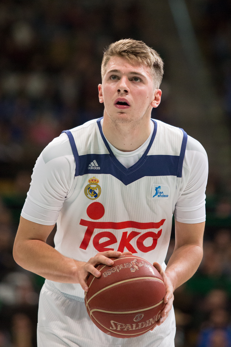 Luka Doncic stats today — the teenage Doncic with Real Madrid in 2017, nine years before his 52-point game for the Lakers
