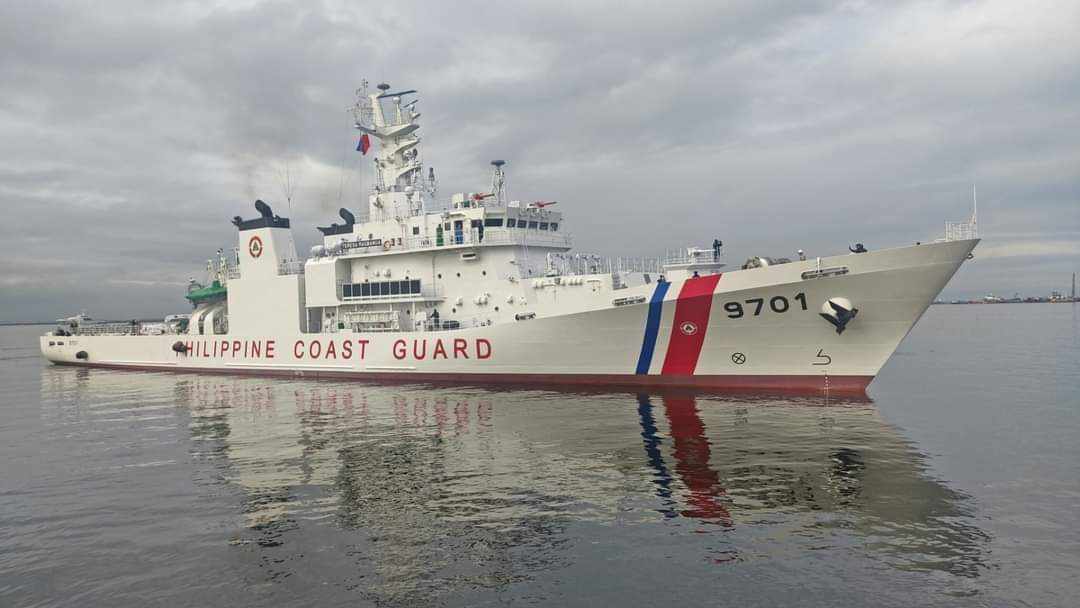 Philippine Coast Guard vessel BRP Teresa Magbanua, deployed to challenge the Chinese research ship