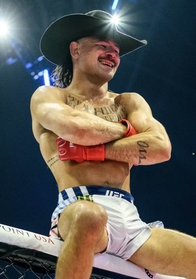 Diego Lopes after competing at UFC Freedom 250 before his lightweight debut at UFC 335