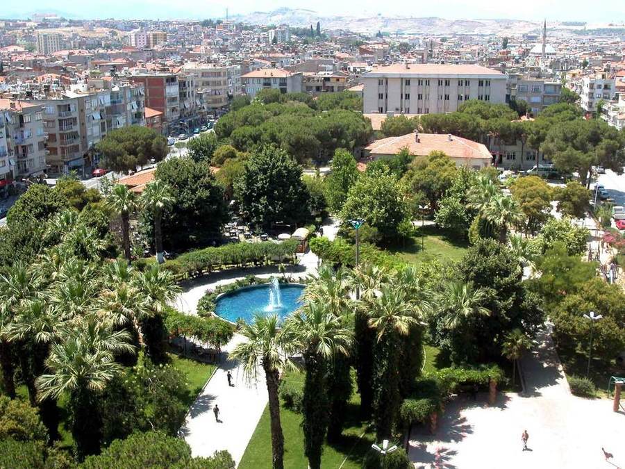 A view of central Turgutlu in Manisa province, western Turkey