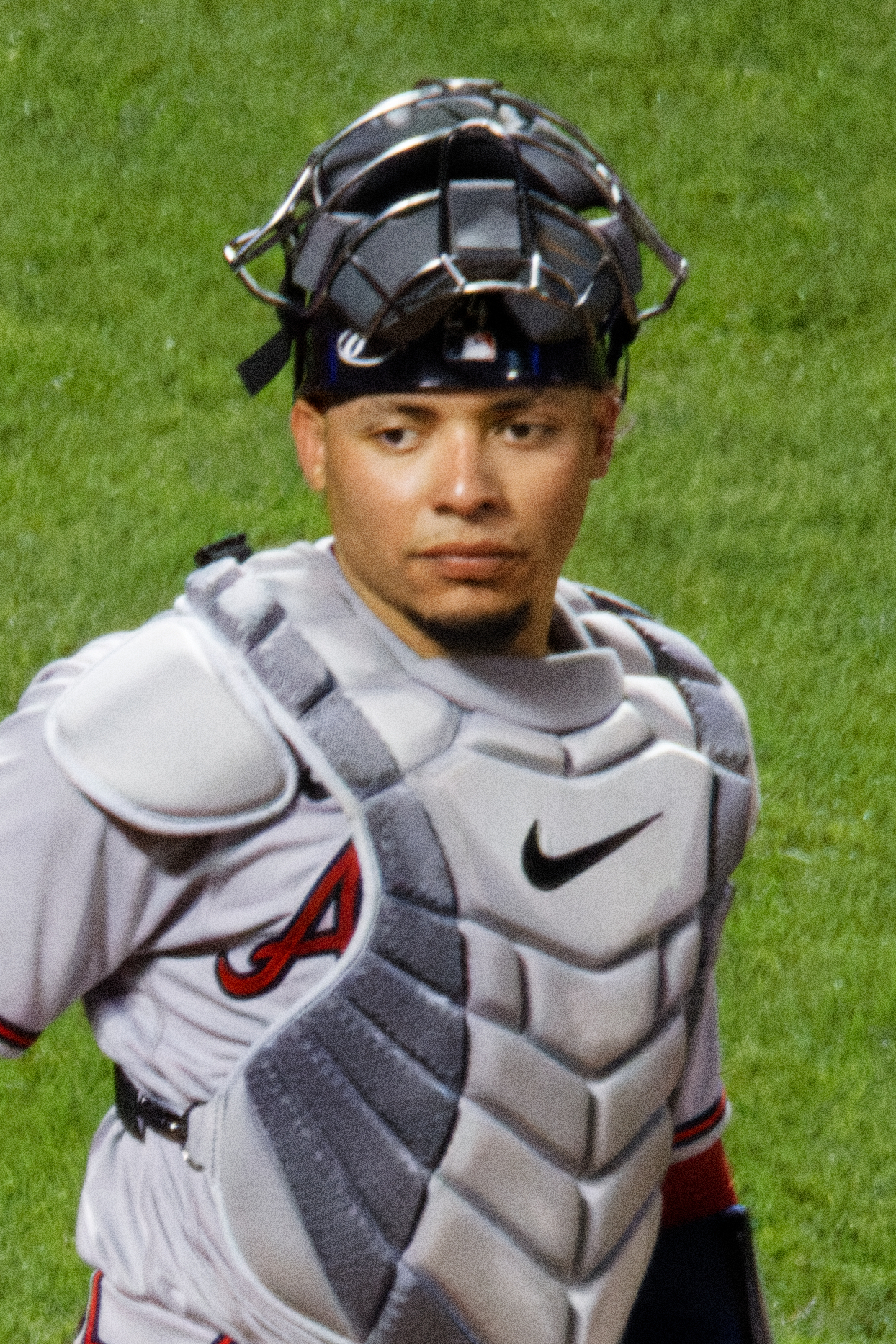 William Contreras in catcher's gear