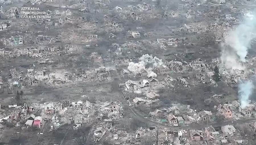 Eastern Ukraine fortified-belt landscape amid Russia manpower losses in the Ukraine war