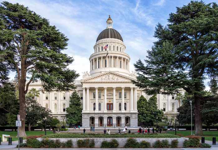 The California State Capitol in Sacramento, where the Builder's Remedy housing law at the center of the Menlo Park lawsuit was written