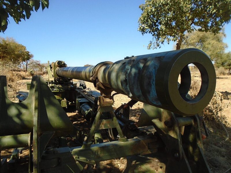 Destroyed military equipment in Tigray — file photo from the 2020-2022 war.