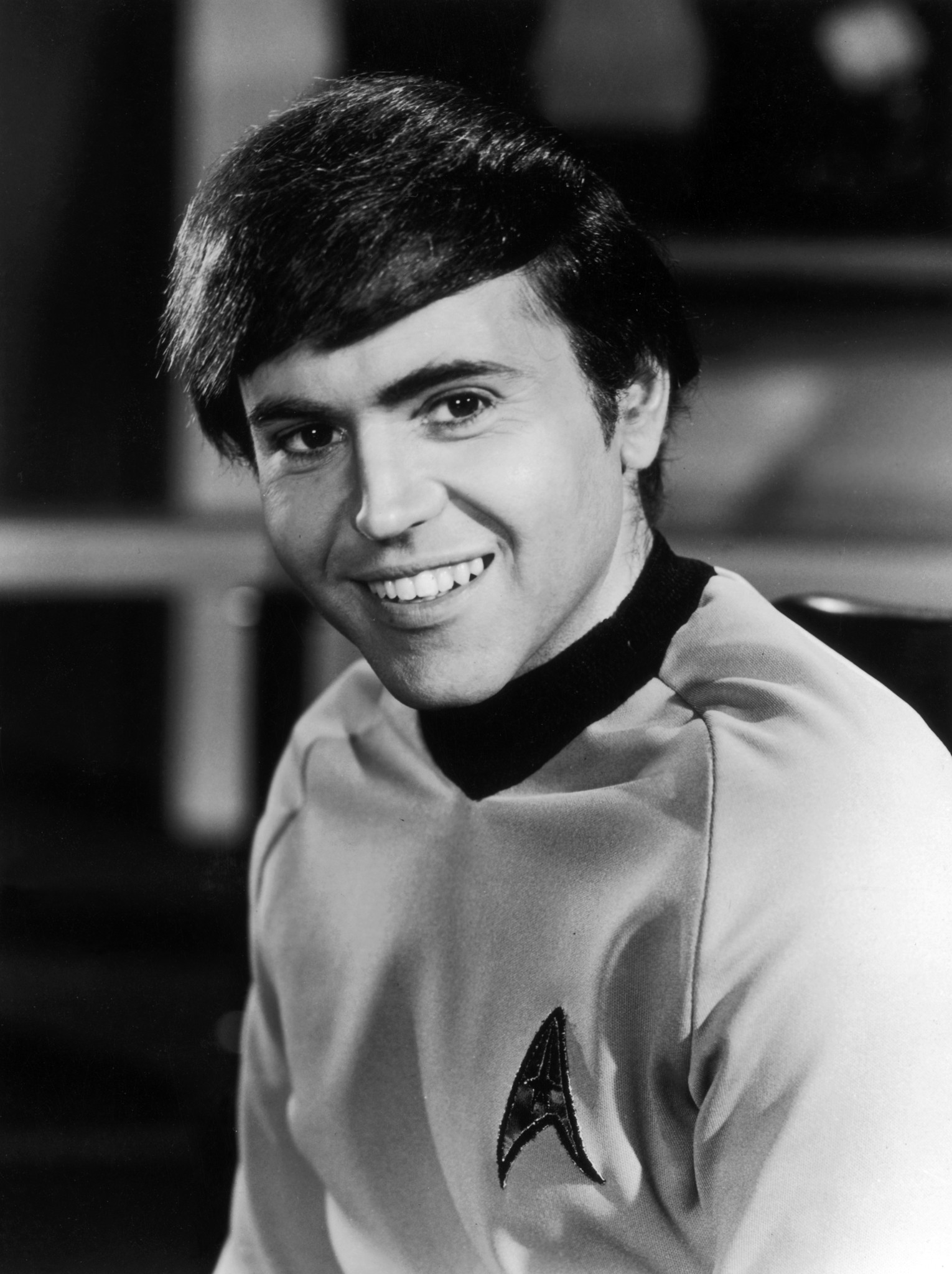A young Walter Koenig as Pavel Chekov in Star Trek in the 1960s