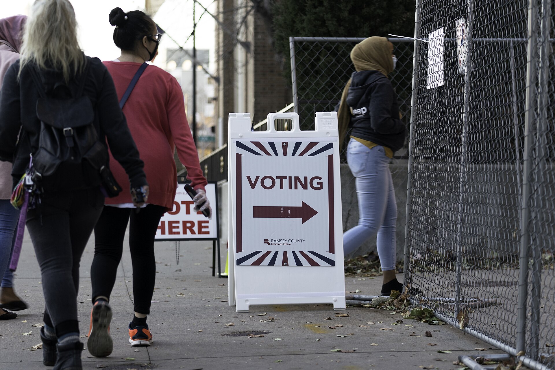 Student ID not accepted for voting — voters at a polling place in the United States, as New Hampshire voters prepare for the November 3 midterms under the Supreme Court order