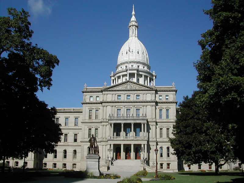 The Michigan State Capitol in Lansing — Michigan's open U.S. Senate seat is pivotal to control of the chamber