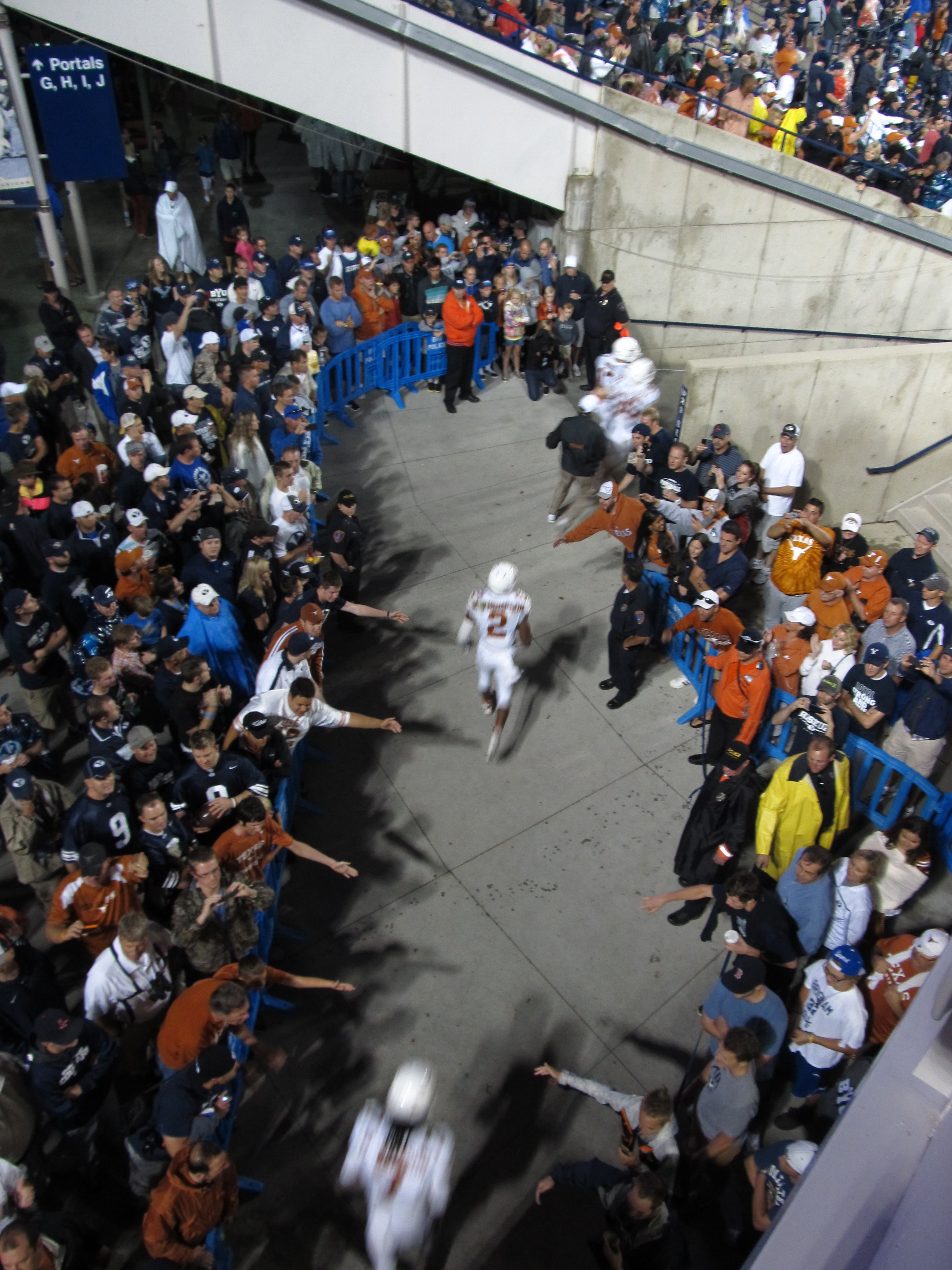 Game day at LaVell Edwards Stadium in Provo — BYU fans stormed the field after the 28-24 win over Notre Dame