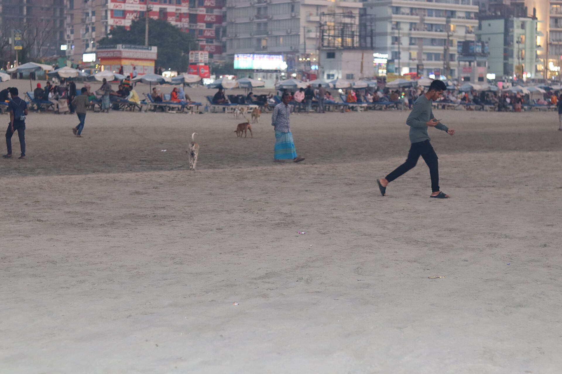 Cox's Bazar Sea Beach in Bangladesh, one of the world's longest sandy beaches