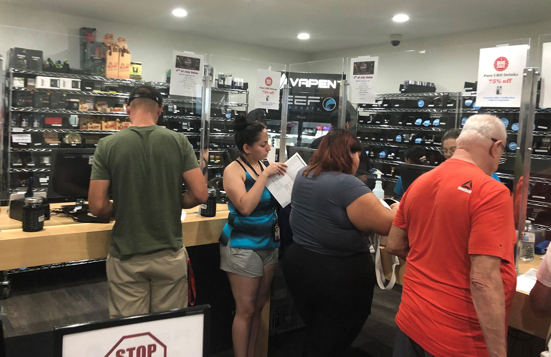 Louise Lucas indictment marijuana enterprise — interior of a cannabis dispensary, file photo not of The Cannabis Outlet