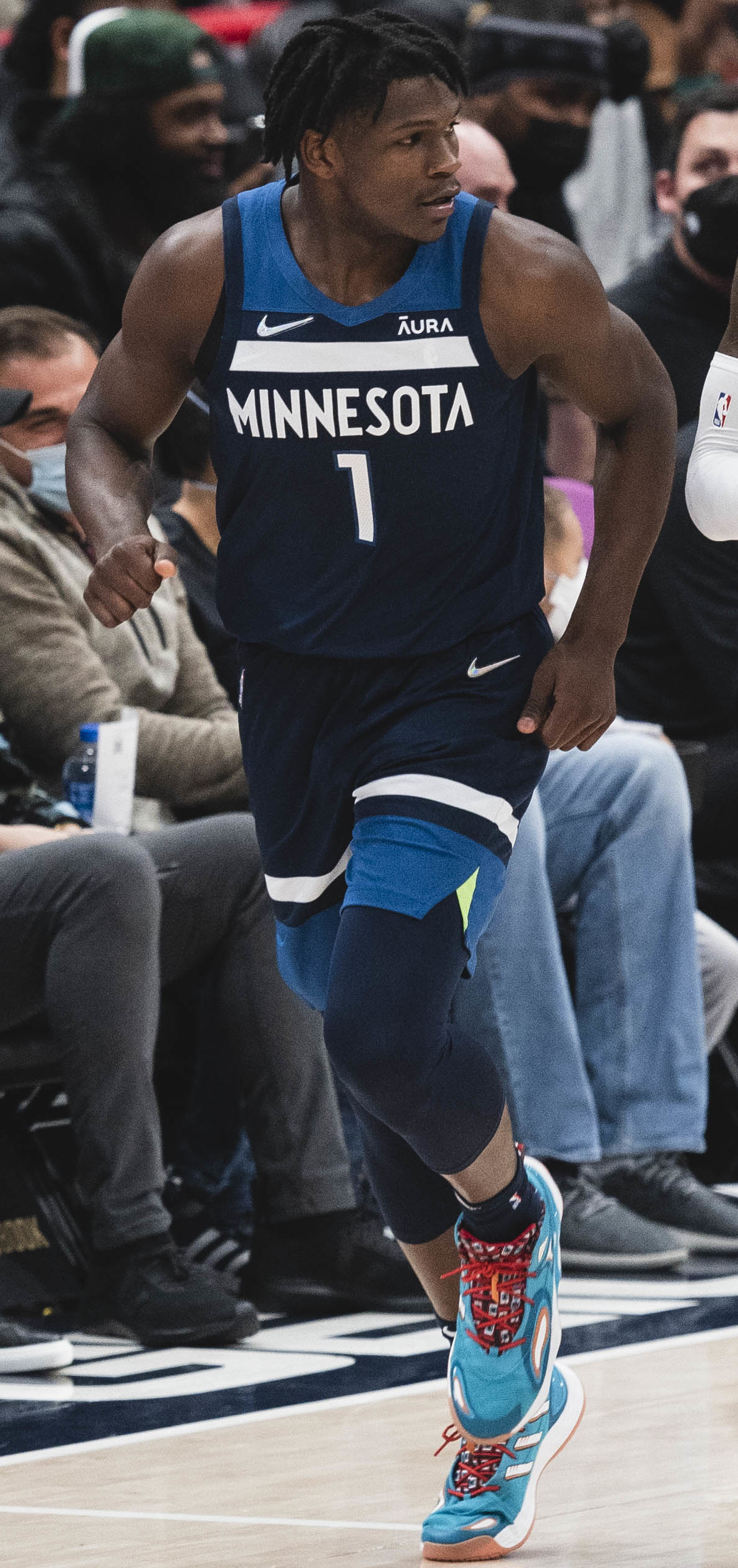Anthony Edwards 45 points — Edwards in a Minnesota Timberwolves uniform