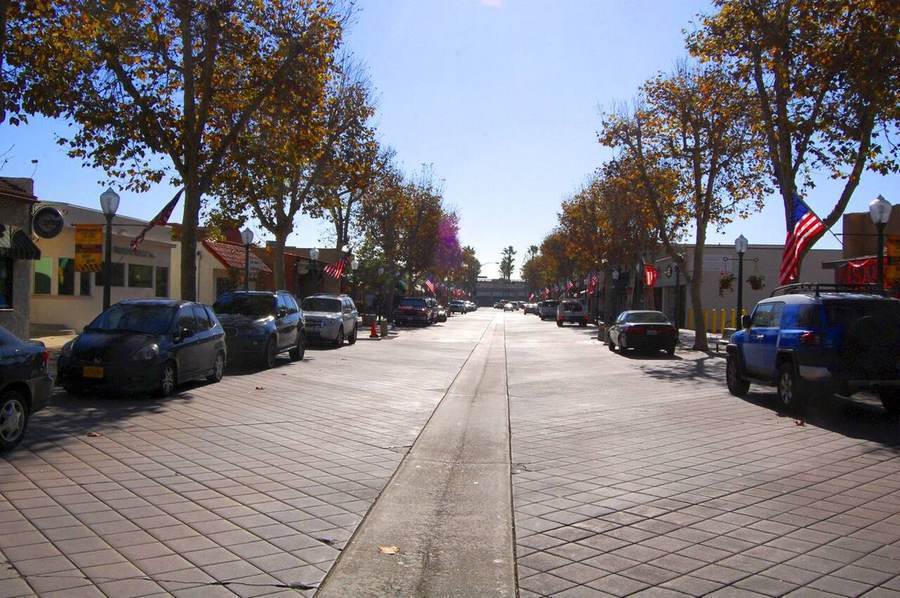 Main street in Garden Grove, California, in the heart of central Orange County