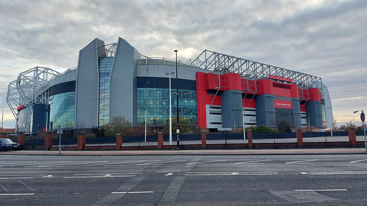 Old Trafford stadium, where the Manchester United Bournemouth 3-0 defeat unfolded on Sunday