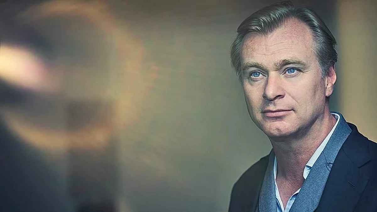 Christopher Nolan at a film event in a file portrait
