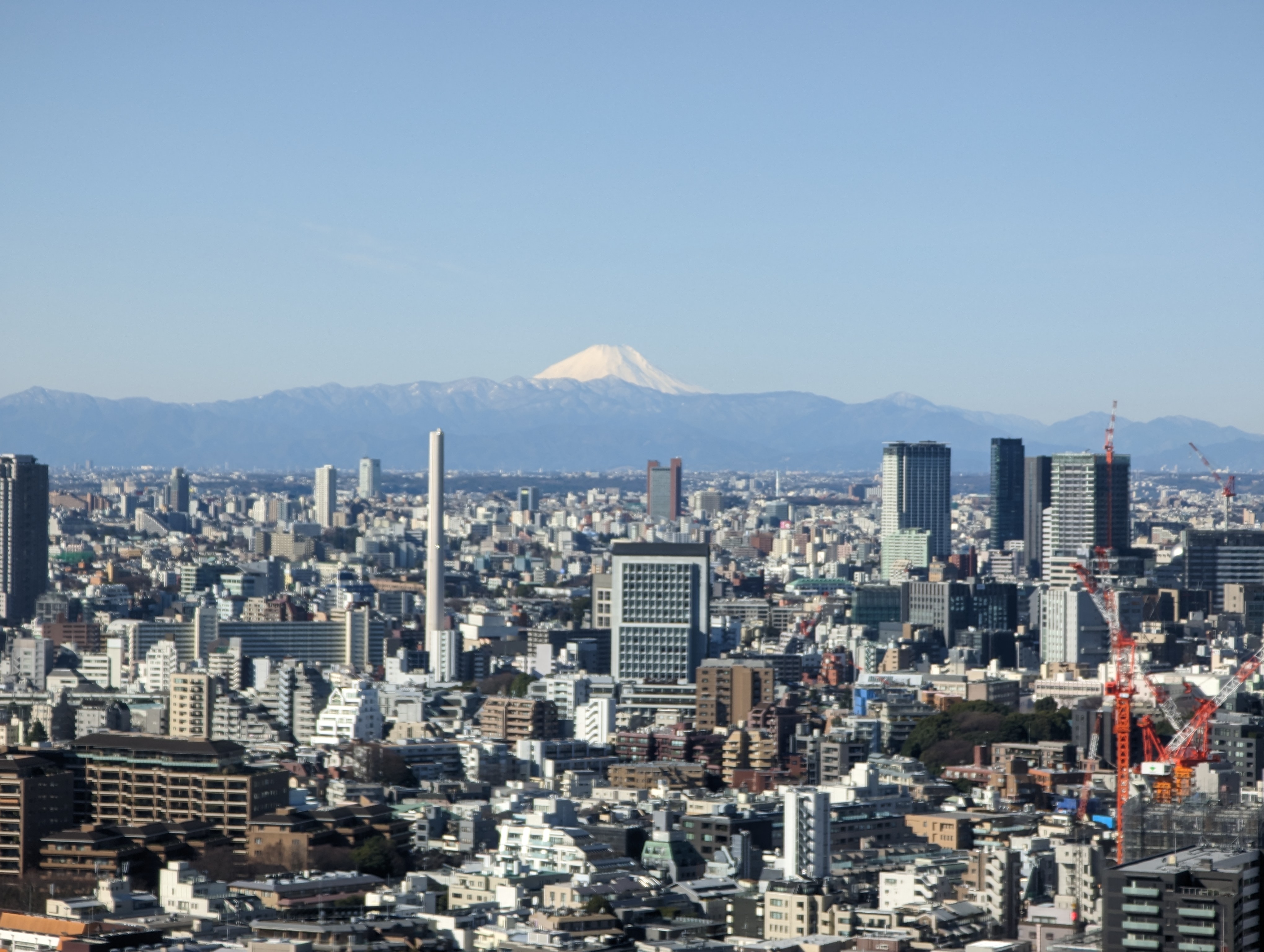 Tokyo's cityscape with Mt. Fuji on the horizon, two of the disaster scenarios behind the Japan stockpile food and water request