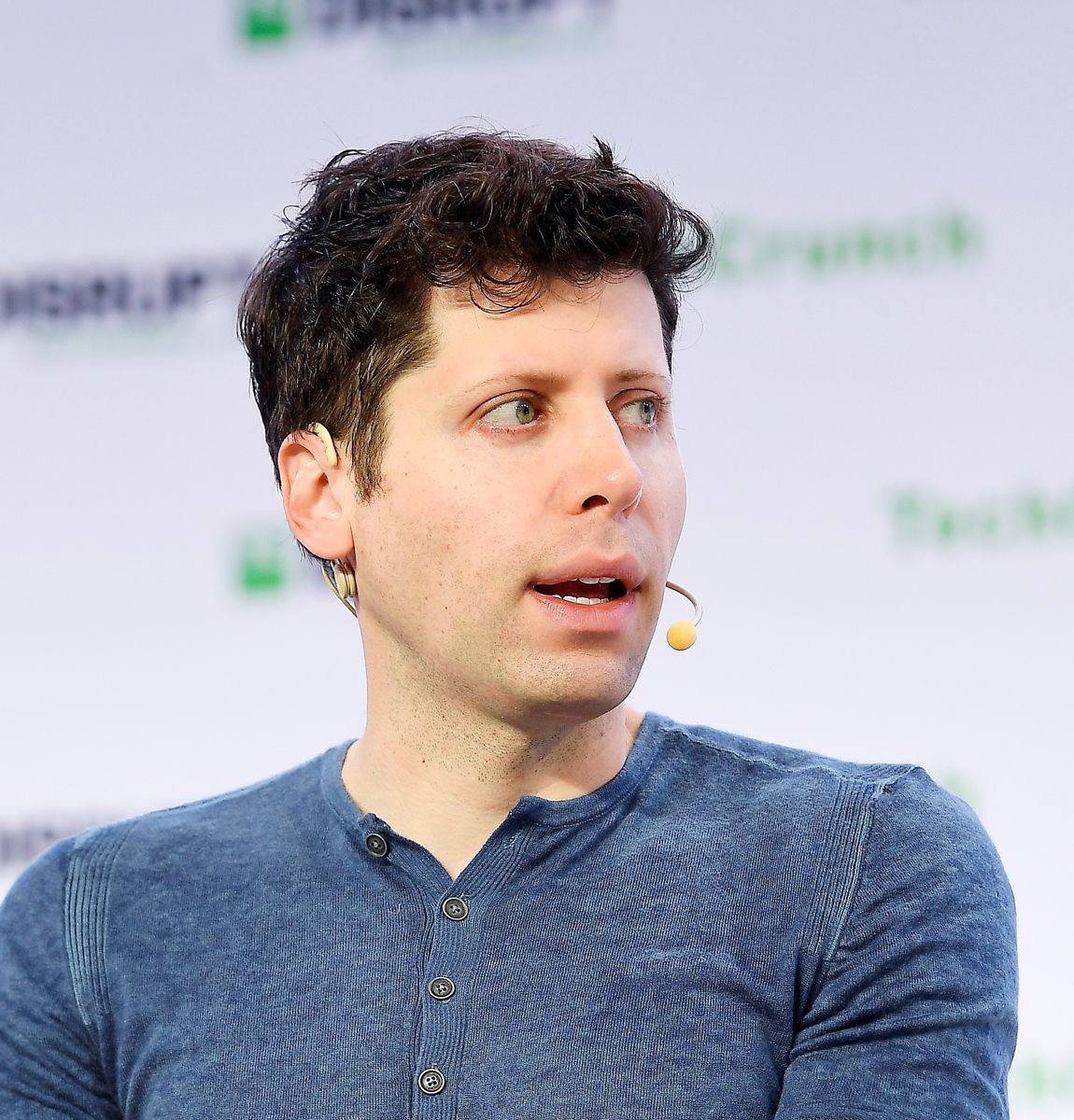 OpenAI CEO Sam Altman speaking onstage at TechCrunch Disrupt 2019 — file photo