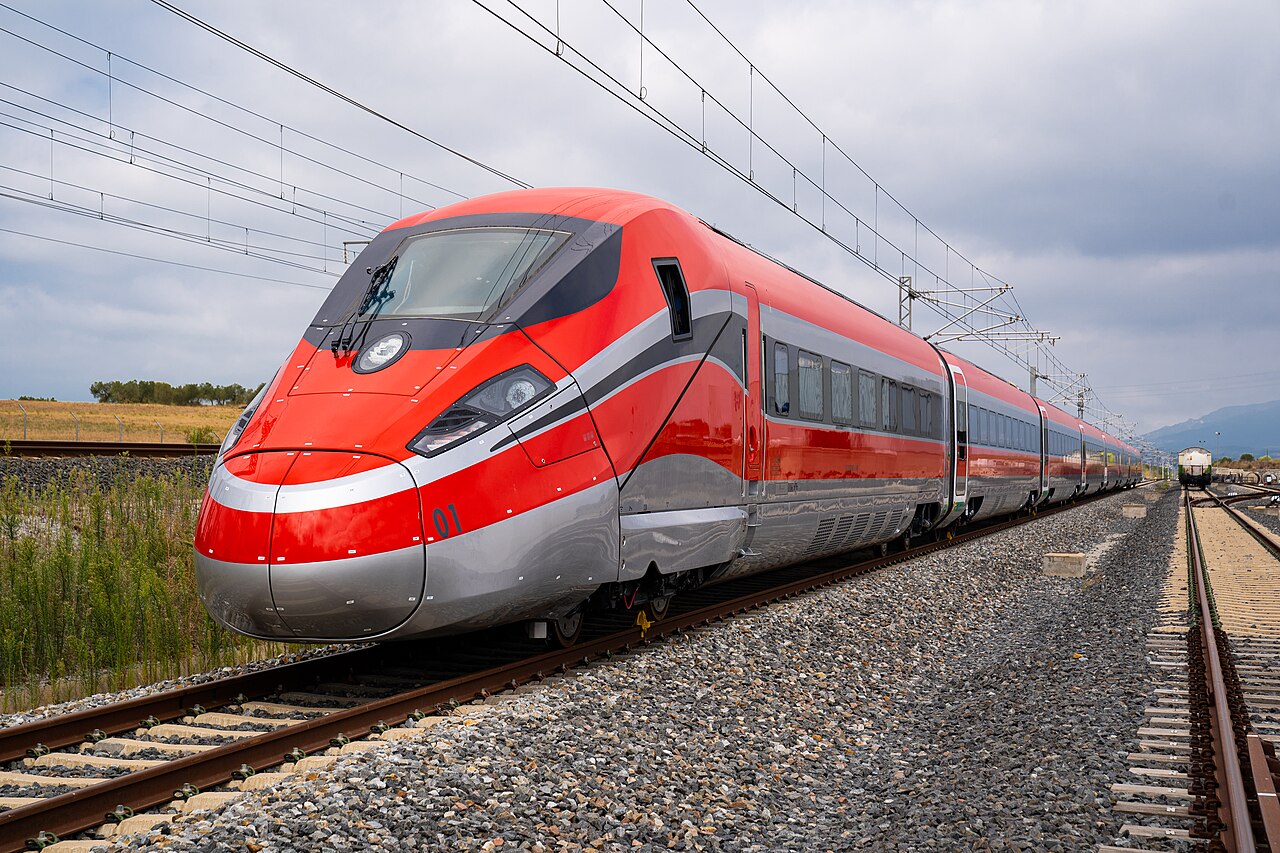 An Iryo Frecciarossa 1000 (ETR 1000) high-speed train in Spain — file photo of the train type involved in the Urda train collision