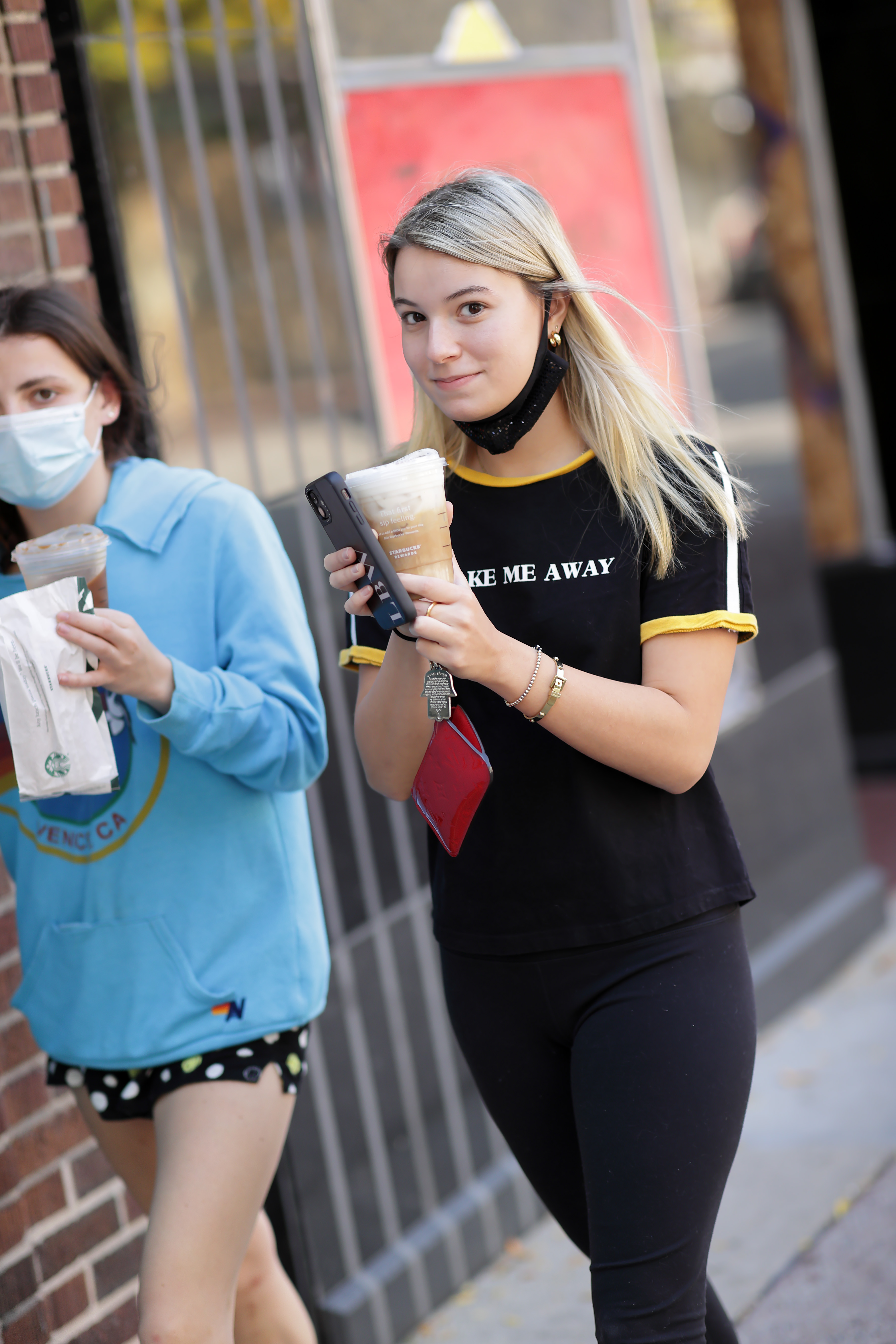 Young people wearing face masks — mask mandates returned to Siberia during the plague scare