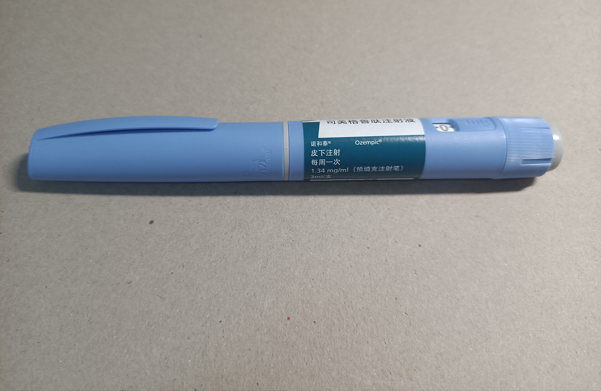 An Ozempic semaglutide injection pen — the Ozempic Wegovy vision loss risk study examined GLP-1 medicines including semaglutide
