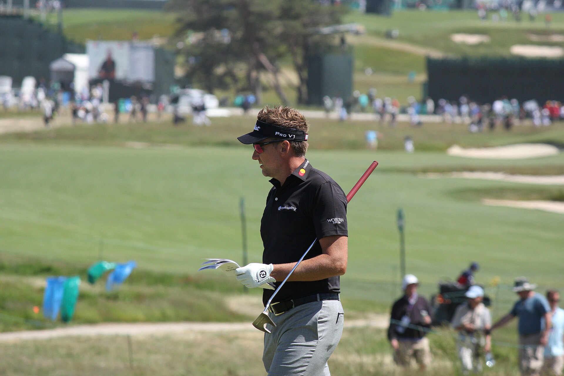 Ian Poulter at the 2018 US Open, who announced Friday he will not join LIV 2.0