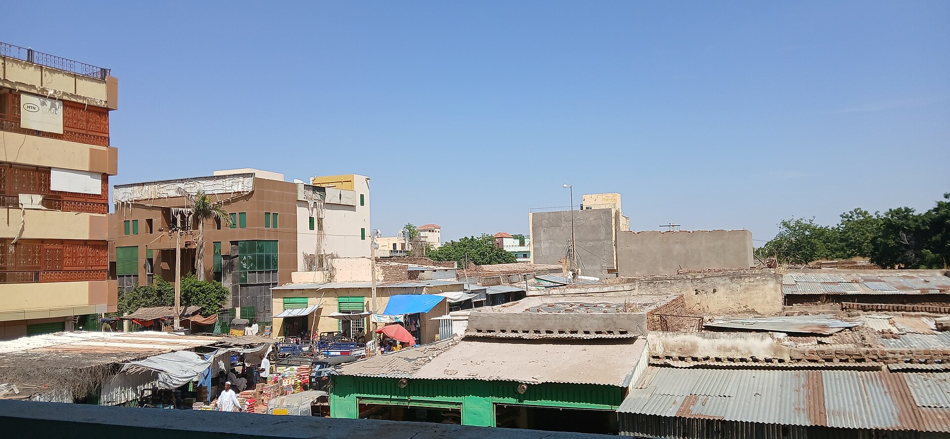The rooftops and stalls of Nyala’s grand market in South Darfur, photographed in 2025 — a file photo of the city where a Sudan drone strike on a Nyala market killed 21 people on Oct. 26