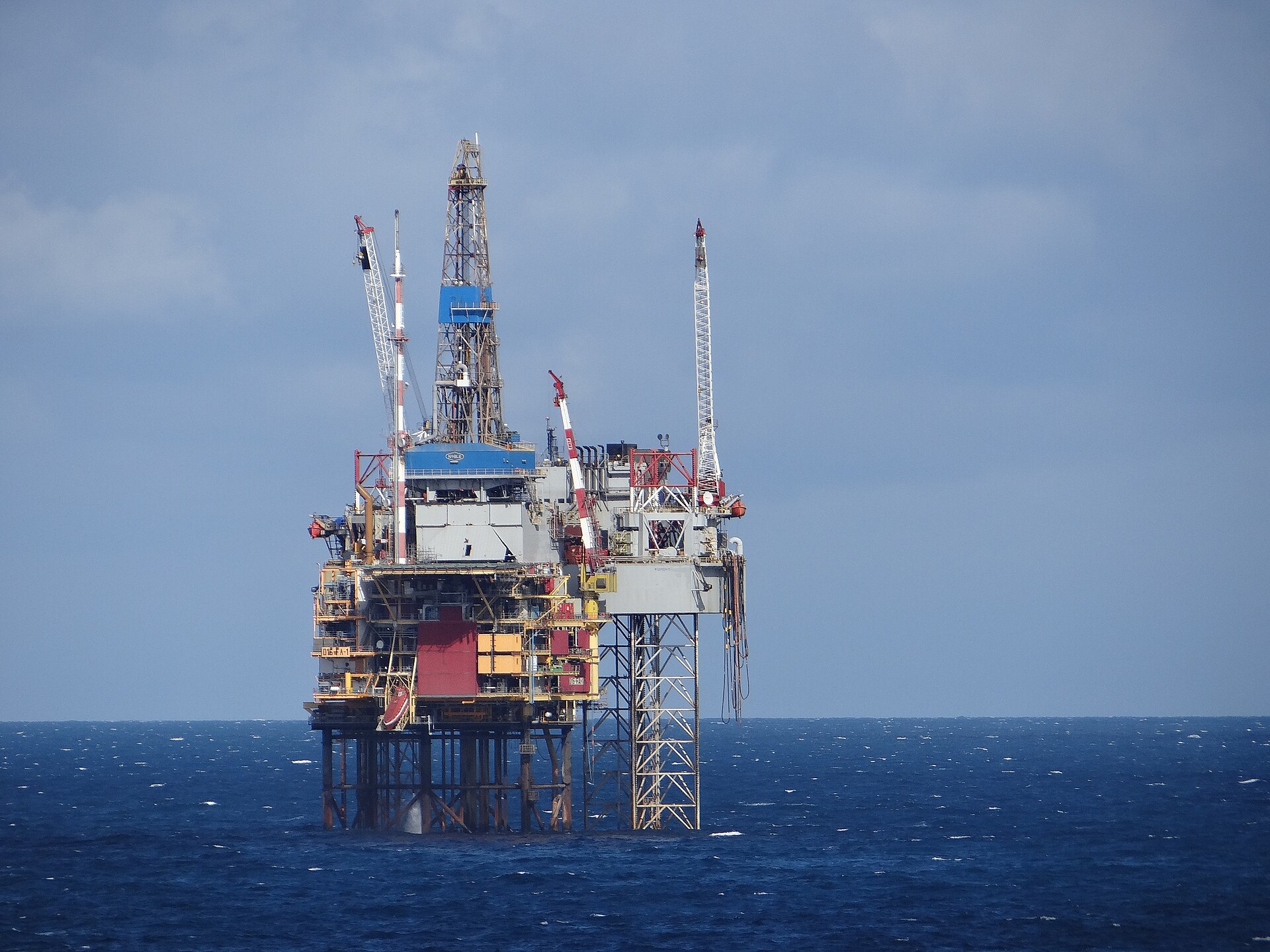 Borr Drilling rig sinks off Gabon story — an offshore drilling platform standing in open sea, file photo
