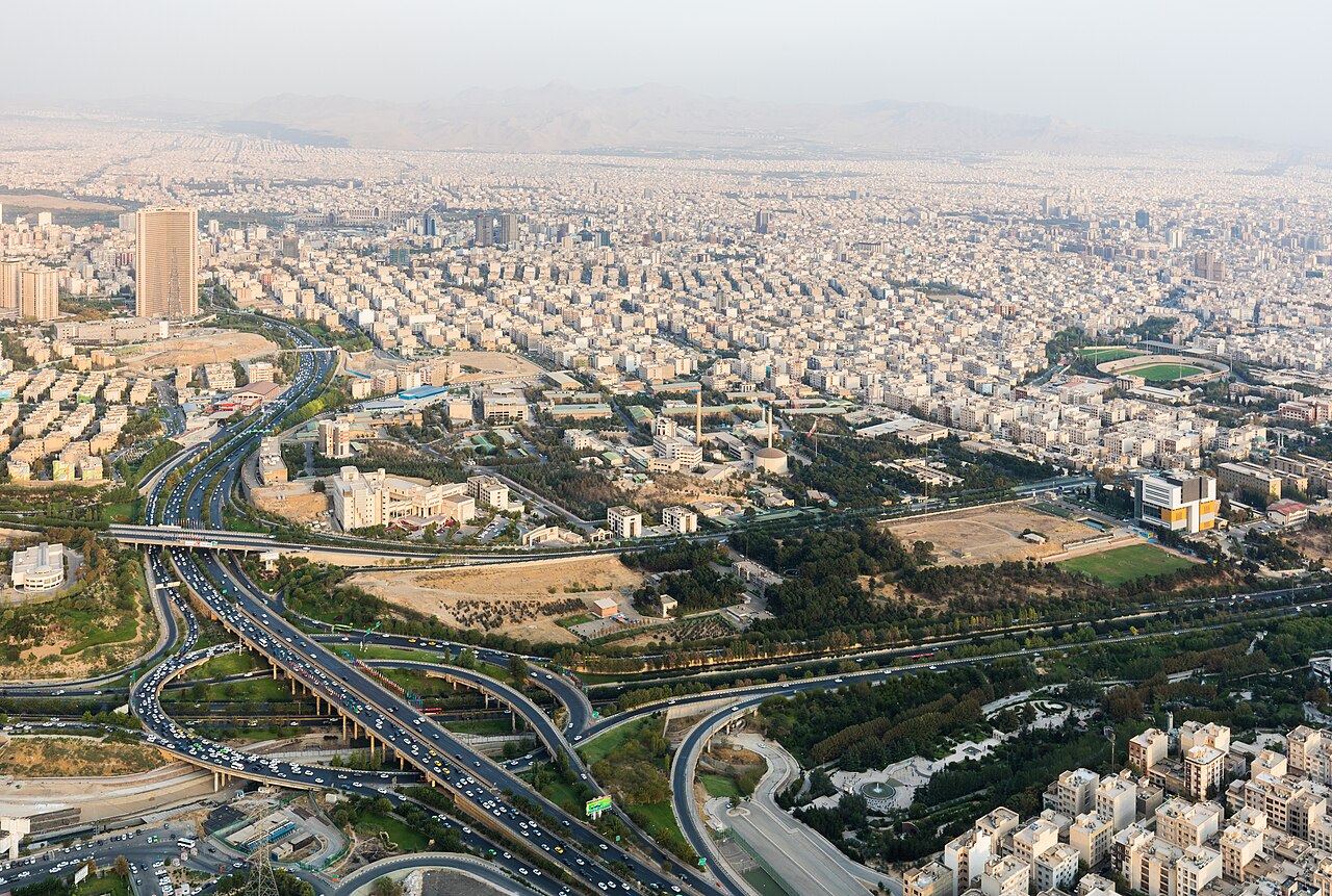 Tehran skyline viewed from Milad Tower Iran