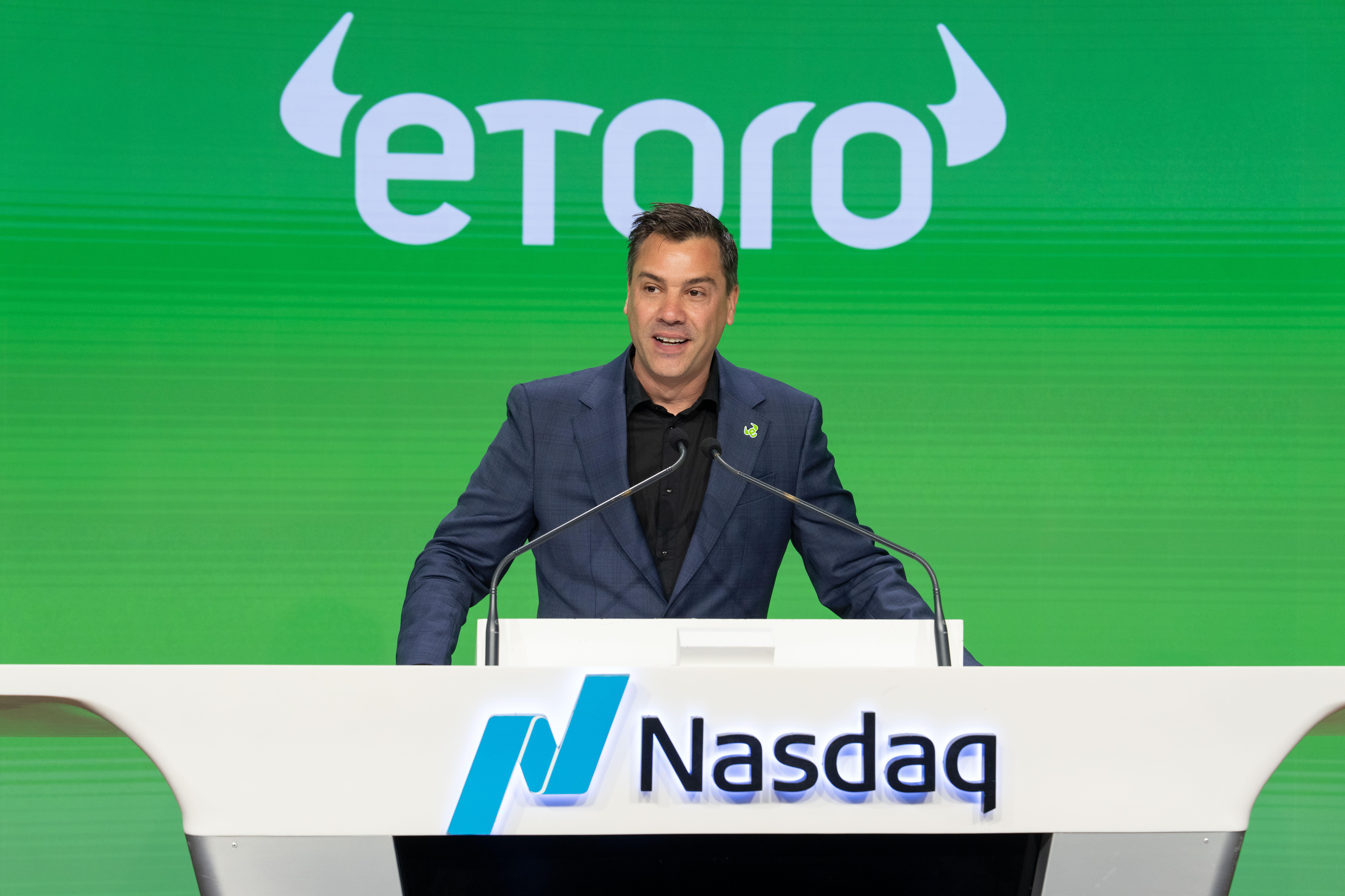 Nasdaq futures fall on AI spending fears — Nasdaq MarketSite in New York, file photo