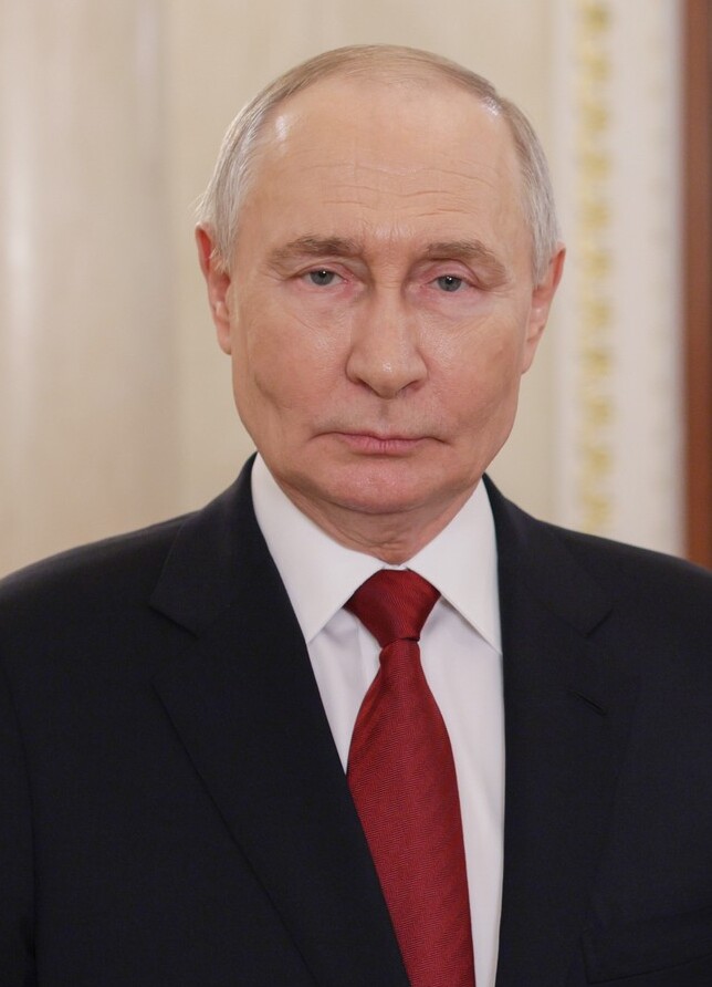 Russian President Vladimir Putin in an official Kremlin portrait — Putin Ukraine election day ceasefire proposal